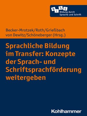 cover image of Sprachliche Bildung im Transfer